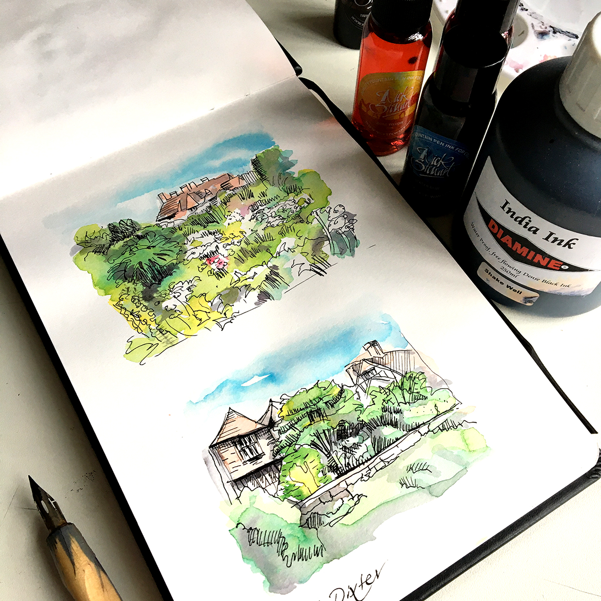 Choosing Ink and Pens for Watercolor: Guide For Beginners - Artful Haven